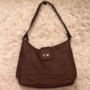 Brown leather bag